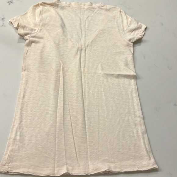 J. Crew V-Neck Tissue Tee // Floral Appliqué - Picture 3 of 3
